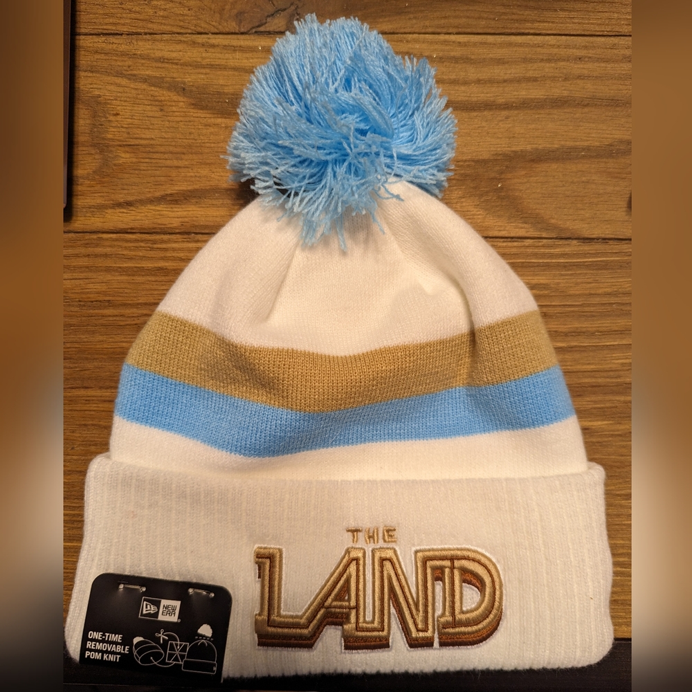 Cleveland Cavaliers New Era Gray 2022/23 City Edition Official Pom Knit Hat